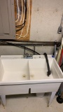 Utility double sink