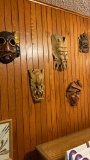 Wooden art masks