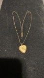 14 ct gold necklace w/ charmWeights 4 grams