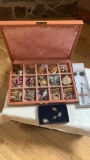 Women’s broaches and box