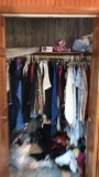 Contents of closet women’s clothing size medium to xl