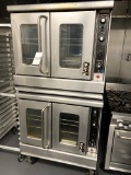 MONTAGUE VECTAIRE S/S 2-DECK CONVECTION OVEN W/S.S. SIDES & CASTERS MOD. 2-115A