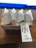 LOT - (20)NEW BRUSHED S/S TACO HOLDERS