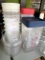 LOT - (10)ASST PLASTIC FOOD CONTAINERS W/LIDS