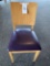 INSYNC LIGHT WOOD CHAIRS W/PURPLE VINYL SEAT