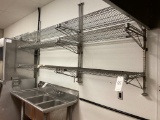 LOT - METRO WIRE WALL SHELVES (WORN)