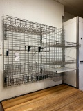 LOT - METAL WALL WIRE SHELVING