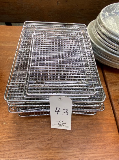 *LOT*(15)S/S ASST-SIZE WIRE COOLING RACKS