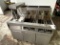 DEAN S/S 2x40LB TWIN-TANK FRYER W/DUMP STATION, AUTO FILTRATION SYSTEM & CASTERS MOD. SCFD250GNCS/MC