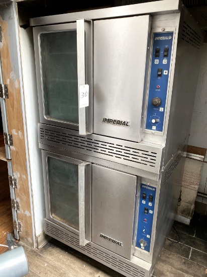 IMPERIAL S/S 2-DECK GAS CONVECTION OVEN W/CASTERS