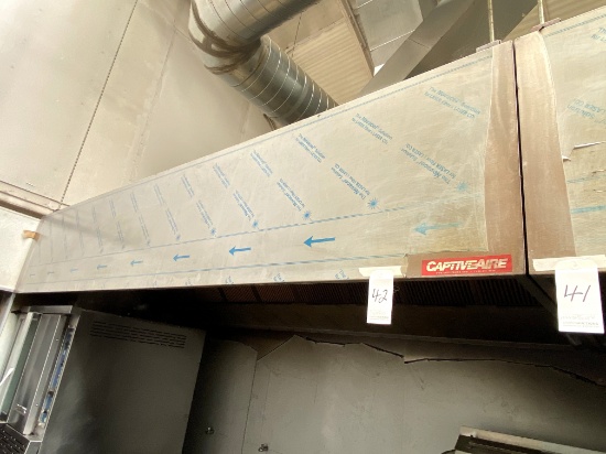 NEW CAPTIVEAIRE S/S 11'X54"X24" EXHAUST HOOD W/FILTERS