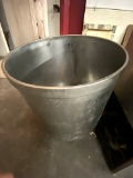 S/S LARGE PORTABLE POT (MISSING ONE CASTER)