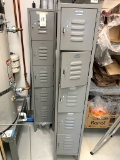 *EACH*GRAY METAL EMPLOYEE LOCKER BANKS W/(5)12