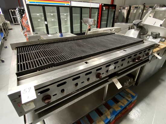 WOLF S/S 72" COUNTERTOP RADIANT CHARBROILER MOD. ACB72-101