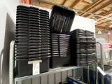 *EACH*NEW BLACK PLASTIC BUS BOXES W/LIDS