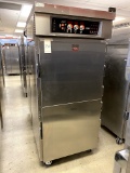 FWE ALL S/S SPLIT-DOOR RETHERMALIZER COOK & HOLD OVEN W/CASTERS 208V 3PH MOD. RH-B-32H0 +(30)BASKETS