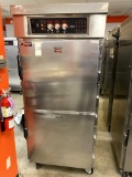 FWE ALL S/S SPLIT-DOOR RETHERMALIZER COOK & HOLD OVEN W/CASTERS 208V 3PH MOD. RH-B-32H0 +(30)BASKETS