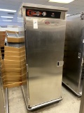 FWE ALL S/S HEATED CABINET W/CASTERS 120V 1PH MOD. USHT-28B W/(30)CHROME WIRE SPEED BASKETS