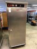 FWE ALL S/S HEATED CABINET W/CASTERS 120V 1PH MOD. USHT-28B W/(30)WIRE BASKETS (MISSING DOOR LATCH)