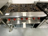 AMERICAN RANGE S/S 6-BURNER HOT TOP RANGE