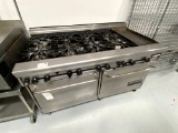 MONTAGUE (TECHNOSTAR) S/S 8-BURNER RANGE W/12