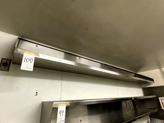 S/S 114"X14" WALL SHELF