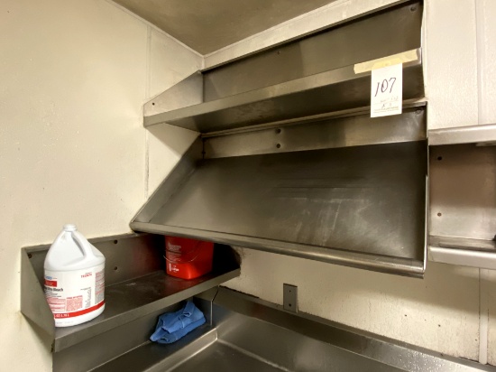 *EACH*S/S ASST 32"/44" COVED WALL SHELVES