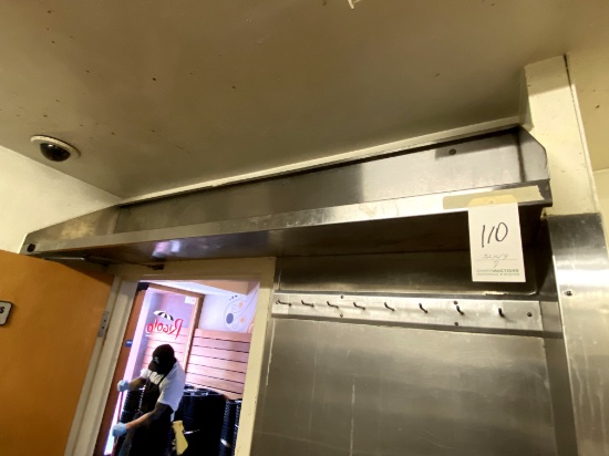 S/S 72"X14" COVED WALL SHELF
