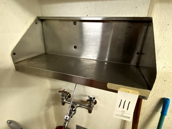 S/S 24" COVED WALL SHELF