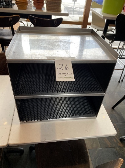 ALL S/S 3-SHELF 18.5"X15"X17" COUNTERTOP CABINET