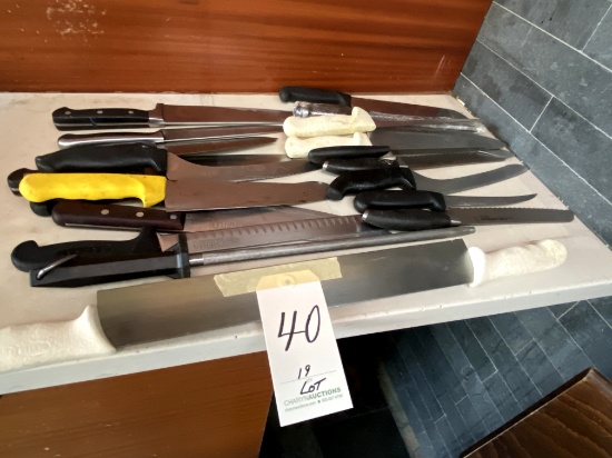 *LOT*(19)ASST CHEF'S KNIVES