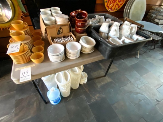 *LOT*ASST CUPS, SAUCERS & SMALL BOWLS