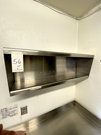 S/S 39" DOUBLE WALL SHELF