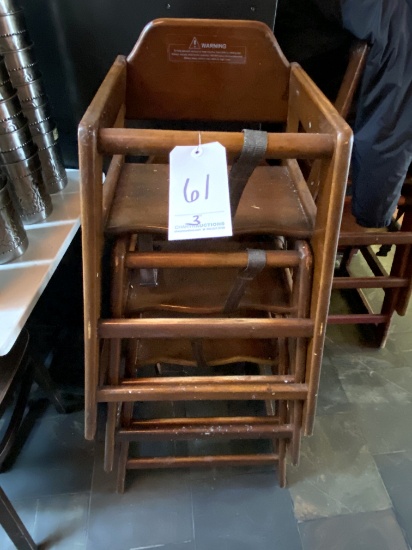 *EACH*WOOD HIGH-CHAIRS