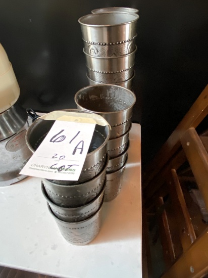 *LOT*(20)DELUXE METAL CUPS