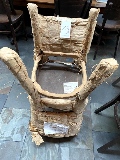 *EACH*NEW WALNUT-STAINED CAFE CHAIRS