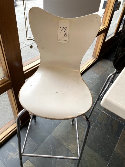 *EACH*WHITE WOOD & S/S STOOLS