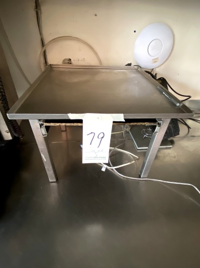 S/S 16"X18" COUNTERTOP SHELF W/SLIDE-OUT SHELF