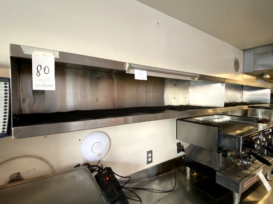 S/S 115"X14" DOUBLE WALL SHELF