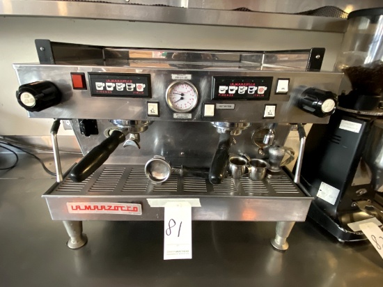 LA MARZOCCO S/S AUTOMATIC 2-GROUP ESPRESSO MACHINE 1PH 208/240V MOD. LINEA 2AV