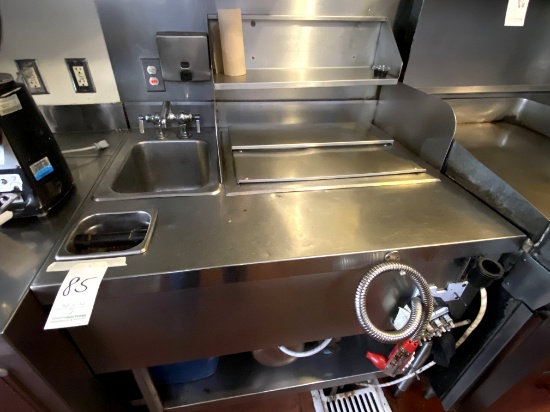 ALL S/S WATER/ICE STATION W/BEVERAGE GUN, CARBONATOR & KNOCK BOX