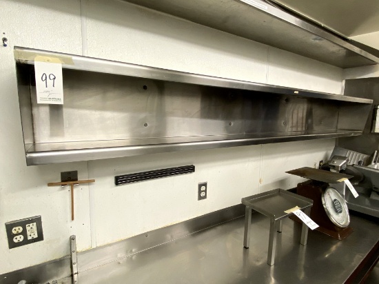 S/S 104" DOUBLE WALL SHELF