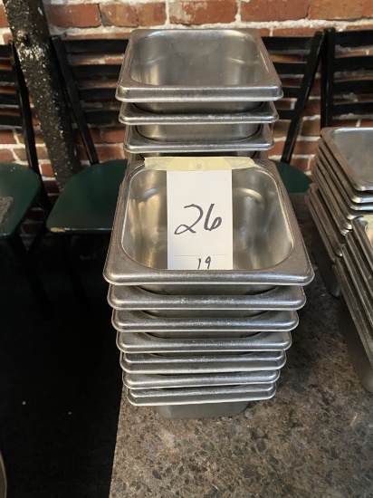 *EACH*S/S 4" 1/6-SIZE PANS