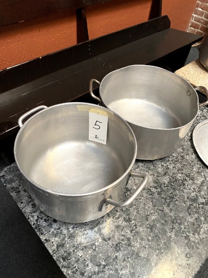 *EACH*ALUMINUM SMALL HEAVY-DUTY STOCK POTS W/(1)LID