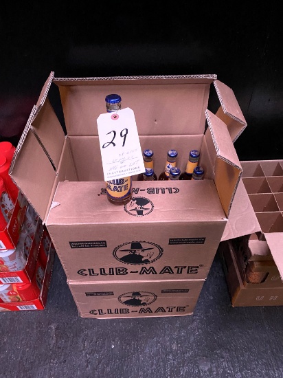 *LOT*(38)BOTTLES CLUB-MATE CAFFEINATED/CARBONATED BEVERAGE