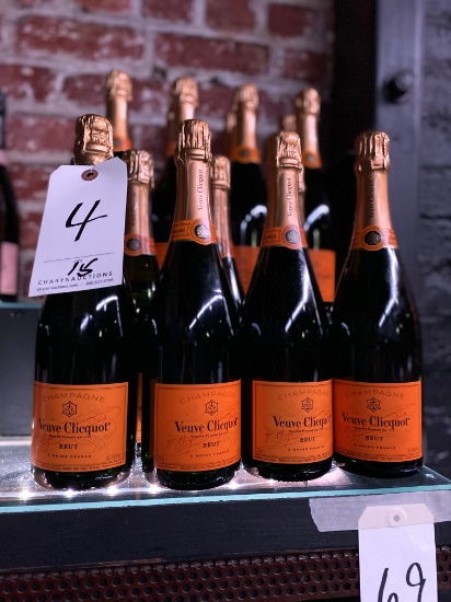 *EACH*BOTTLES VEUVE CLICQUOT BRUT CHAMPAGNE