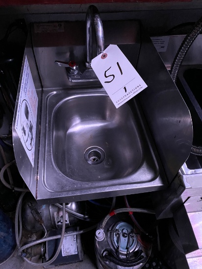ATLANTA S/S 12" WALL HAND SINK W/SPLASHGUARDS