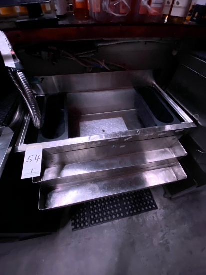 SUPREMETAL S/S 36" JOCKEY BOX W/INTEGRATED COLDPLATE & DOUBLE SPEEDRAIL