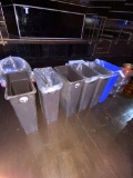 *LOT*(6)PLASTIC TRASH RECEPTACLES