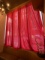 *LOT*SET RED DRAPES